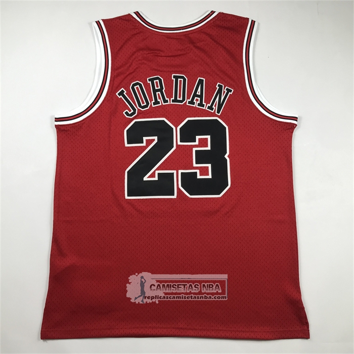 Camiseta Chicago Bulls Michael Jordan NO 23 Autentico 1995-96 Rojo